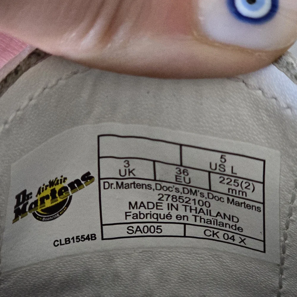 Dr. Martens White Leather Oxfords - Picture 6 of 6